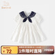 班喜迪【俏皮蝴蝶結】女童連衣裙夏裝新款兒童洋氣公主裙女寶寶純棉裙子