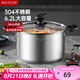 美廚（maxcook）湯鍋 304不銹鋼湯鍋湯煲24cm 加厚復(fù)合底 電磁爐通用MCT8220