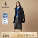 beanpole濱波冬季女士商務休閑寬松立領長款鵝絨羽絨服外套 黑色 M 165/88A