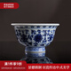 景德鎮(zhèn)陶瓷茶杯手繪青花主人杯中式仿古壓手杯建軍節(jié)高檔禮品禮盒纏枝蓮