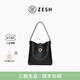 ZESH/澤尚【新品上市】留痕銅錢hobo包大容量包老錢風單肩包七夕禮物 黑色