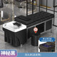 泰式頭療洗頭床發(fā)廊理髲店專(zhuān)用不銹鋼智能恒溫水循環(huán)美容美發(fā)按摩 神秘黑 單床 不銹鋼床架丨整體發(fā)貨