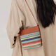 天丂彩虹編織包包女2025新款民族風(fēng)編織水桶包迷你單肩小包斜挎包 彩虹單肩包