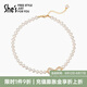 She's茜子蝴蝶結(jié)吊墜珍珠項(xiàng)鏈頸鏈精致輕奢小眾時(shí)尚鎖骨鏈七夕節(jié)禮物 金色K2