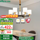 雷士（NVC）吊燈客廳燈大氣美式現(xiàn)代簡約燈具套餐輕奢燈LED餐廳燈飾全屋書房 【曙光6頭】帶防塵蓋吊燈 贈光源