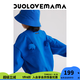 DUOLOVEMAMA “多多獸”刺繡立體小翅膀圓領套頭春秋男女兒童衛(wèi)衣 多多藍【現(xiàn)貨】 120 cm