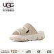 UGG夏季新款男女同款時(shí)尚厚底露趾可調節束帶休閑涼拖鞋 1167497 LHB | 淺米色 40