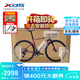 喜德盛（xds）公路自行車AD350單盤12速碳叉碳座桿油碟桶軸功率計進階車 25款-車厘紫 【整車安裝】 480mm (身高165-175cm)