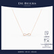 DE BEERS 戴比爾斯 Infinity 18K玫瑰金鉆石項鏈 18K玫瑰金鉆石項鏈