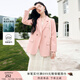 香影粉色西裝外套女2025春秋新款氣質(zhì)超好看休閑正肩高級感小西服 粉紅 S