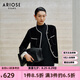 艾諾絲雅詩(shī)【商場(chǎng)同款】春秋新品氣質(zhì)簡(jiǎn)約小香風(fēng)絲絨通勤短外套30821040 黑色 L