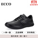 愛(ài)步（ECCO）男鞋秋冬款輕盈舒適皮鞋防水運動(dòng)商務(wù)休閑鞋 歐文511614國內現貨 01001黑色 41
