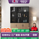 歐迪圖（OUDITU）辦公室老板文件柜衣柜木質(zhì)資料柜子帶鎖財(cái)務(wù)儲(chǔ)物背景高柜書柜靠墻 6門文件柜【玻璃門】