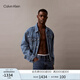 Calvin KleinJeans【明星同款】25春夏男士美式純棉ck滿印落肩牛仔外套4LB773G XE8-牛仔藍(lán) M