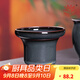 龍泉青瓷茶漏漏托鐵胎可養開(kāi)片過(guò)濾網(wǎng)托家用功夫茶具泡茶配件茶盞濾茶器 鐵胎茶漏漏托