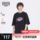 英克斯（inxx）【inxxstreet】夏新品nirvana涅槃重生系列短袖T恤男女同款 黑色 L