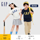 GAP【兩件套】男女大童春秋款LOGO棉質(zhì)短袖T恤404362