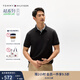 TOMMY HILFIGER【透氣舒適】夏季男裝珠地網(wǎng)眼商務(wù)休閑純色翻領(lǐng)短袖T恤POLOJA572 【經(jīng)典百搭】黑色BDS M （推薦：135-150斤）