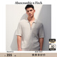 ABERCROMBIE & FITCH【拉鏈開衫】男裝25夏季美式百搭Polo衫短袖T恤KI120-5187 暖米色 XS (170/84A)