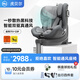 虎貝爾（HBR）E360嬰兒童安全座椅汽車0-12歲寶寶車載i-Size棋盤格灰智能通風(fēng)款