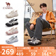 駱駝（CAMEL）【王俊凱同款】戶外登山鞋 L25M202007M 米/銀/黑(男款) 42