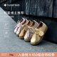 natursun奚夢(mèng)瑤高圓圓章若楠文淇同款德訓(xùn)鞋女鞋厚底休閑袋鼠鞋情侶鞋單鞋 棕色（建議拍小一碼） 36 (230mm)