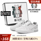 暴力熊（VIOLENTBEAR）男鞋2025秋季新款輕奢潮鞋百搭透氣板鞋男情侶款鞋子運動休閑鞋女 白灰 42