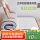艾薇立體乳膠床墊床褥子學(xué)生宿舍床墊90x200cm單人0.9米床 冠星藍(lán)
