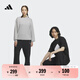 adidas情侶款加絨加厚直筒束腳運(yùn)動褲男女秋冬阿迪達(dá)斯官方輕運(yùn)動 黑色   S
