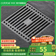 卡貝（cobbe） 槍灰色地漏防臭器不銹鋼衛生間浴室長(cháng)條淋浴洗衣機銅磁懸浮芯 淋浴地漏【直排地漏芯】