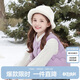 笛莎（DEESHA）童裝女童2025秋冬中大童女孩多色輕薄圓領(lǐng)羽絨馬甲 紫藤色 170