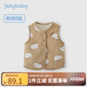 JELLYBABY馬甲春兒童2025女童秋冬毛絨馬夾中小童冬季坎肩上衣寶寶春裝男寶 卡其 120cm