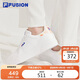 FILA FUSION斐樂(lè)潮牌女子板鞋2025年時(shí)尚休閑鞋網(wǎng)球文化鞋小白鞋
