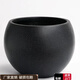 LZJV鎂泥特大號花盆奶油風(fēng)半圓輕奢感花盆大號黑金剛橡皮樹(shù)百合竹家 黑色多點(diǎn) 43*43*32 (外徑*高)