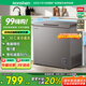 容聲（Ronshen）200升減霜冰柜家用一級(jí)能效電腦控溫凍藏均勻家用臥式冰柜小型冰箱保鮮柜BD/BC-200ZMSYB國家補(bǔ)貼