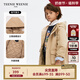 Teenie Weenie Kids小熊童裝春秋款男女童休閑連帽立領(lǐng)三防棉服外套 米色 120cm