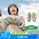 kocotreeKK樹(shù)兒童手套男童女孩滑雪手套冬季寶寶加絨保暖玩雪專(zhuān)用防滑防水 云霧灰 M碼：建議5-10歲