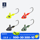 迪卡儂（DECATHLON）路亞5枚裝鉛頭鉤路亞軟餌血槽鉤鱖魚翹嘴鱸魚CAP 5 3.g魚 其他