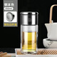 雙立人（ZWILLING）德國新款雙層茶水分離水杯大容量便攜泡茶杯隔 【鋼本色】-雙層防爆防燙 350ml 【升級 破損包賠】
