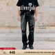 Levi's?SilverTab?25年春夏新款男士美式高街505破洞直筒牛仔褲 黑色 30 (32)