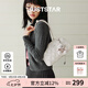 歐時(shí)納（JUST STAR）法棍包包女款2025年新款輕奢波士頓包單肩包腋下枕頭包生日禮物女 奶油白【贈(zèng)品牌掛飾】