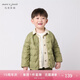 MARC&JANIE馬克珍妮新款童裝兒童春秋裝男女童超輕保暖羽絨服外套221062 草綠 110