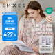 嫚熙（EMXEE）春秋季絲麻棉孕婦哺乳月子服產(chǎn)婦天鵝舞曲產(chǎn)后睡衣家居服XL碼