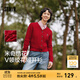 森馬（Semir）商場(chǎng)同款迪士尼米奇系列針織開(kāi)衫女2025春新款紅色毛衣女米奇刺繡 紅色調00466 XL 170/92A