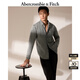 ABERCROMBIE & FITCH男裝春秋經(jīng)典小麋鹿美式復(fù)古通勤牛仔布襯衫KI125-4040 淺灰色 M (180/100A)