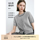 迪賽尼斯（DESIGNICE）2024夏季新款法式小香風(fēng)開衫圓領(lǐng)短袖灰色薄款毛針織衫女 灰色 XL