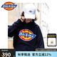 dickies衛(wèi)衣男女同款城市輕戶外大logo印花連帽衛(wèi)衣DK007060 黑色 L