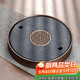 尚言坊天然烏金石茶盤(pán)家用圓形功夫茶具托盤(pán)儲(chǔ)蓄水式小型茶臺(tái)茶海