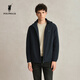POLOWALK男裝夾克秋冬季新品男式商務(wù)通勤休閑茄克男士上衣 藏青 L