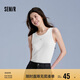 森馬（Semir）背心女短款蝴蝶結(jié)溫柔夏季2025時(shí)尚緊身繡花圓領(lǐng)上衣109325102001